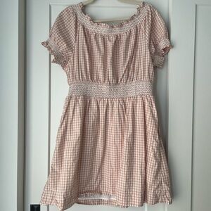 J. Crew Pink Gingham Dress